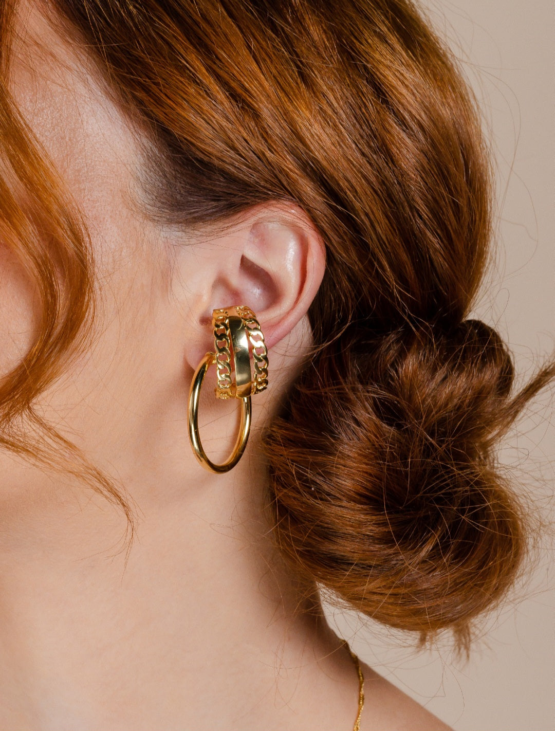 2 Chain Earrings Gold House12