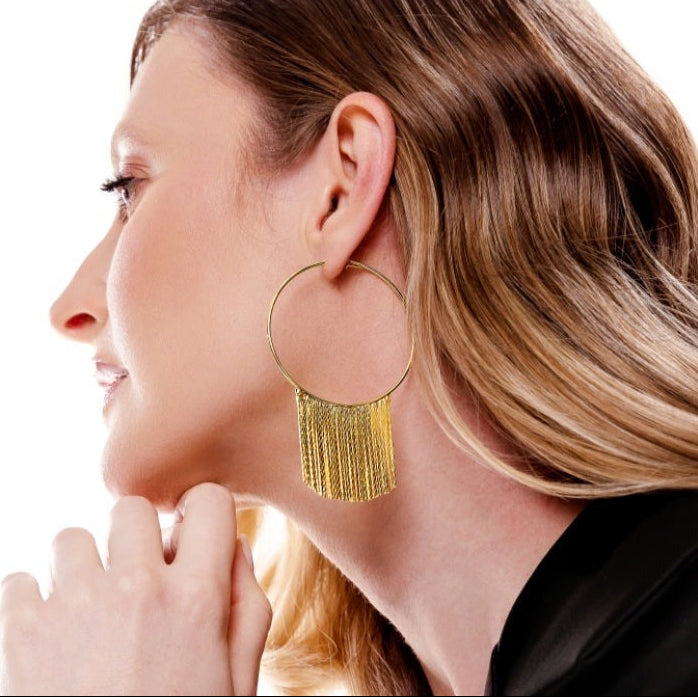 Fringe earrings