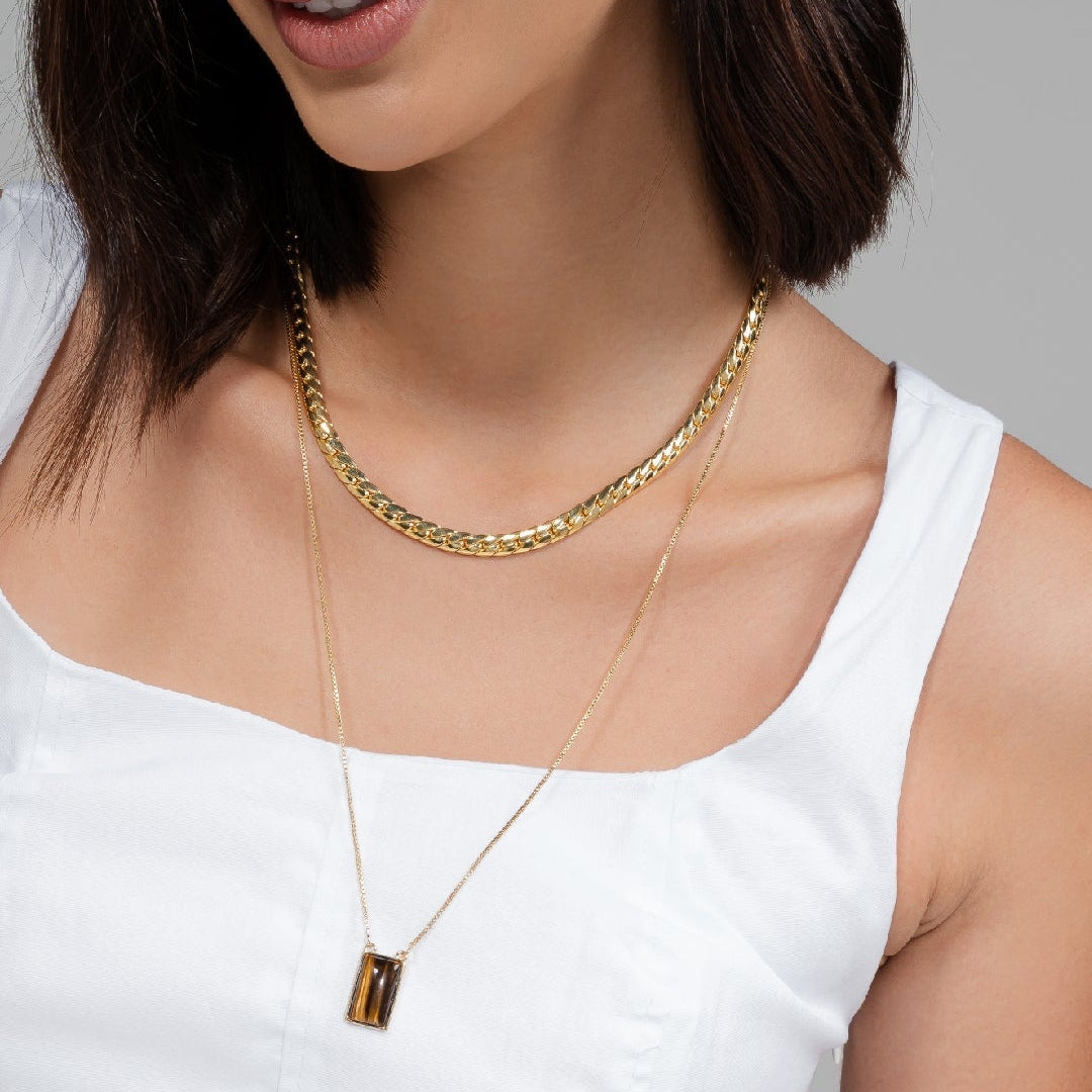 golden tigers eye necklace