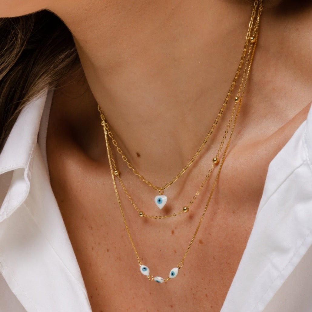Greek eye necklace