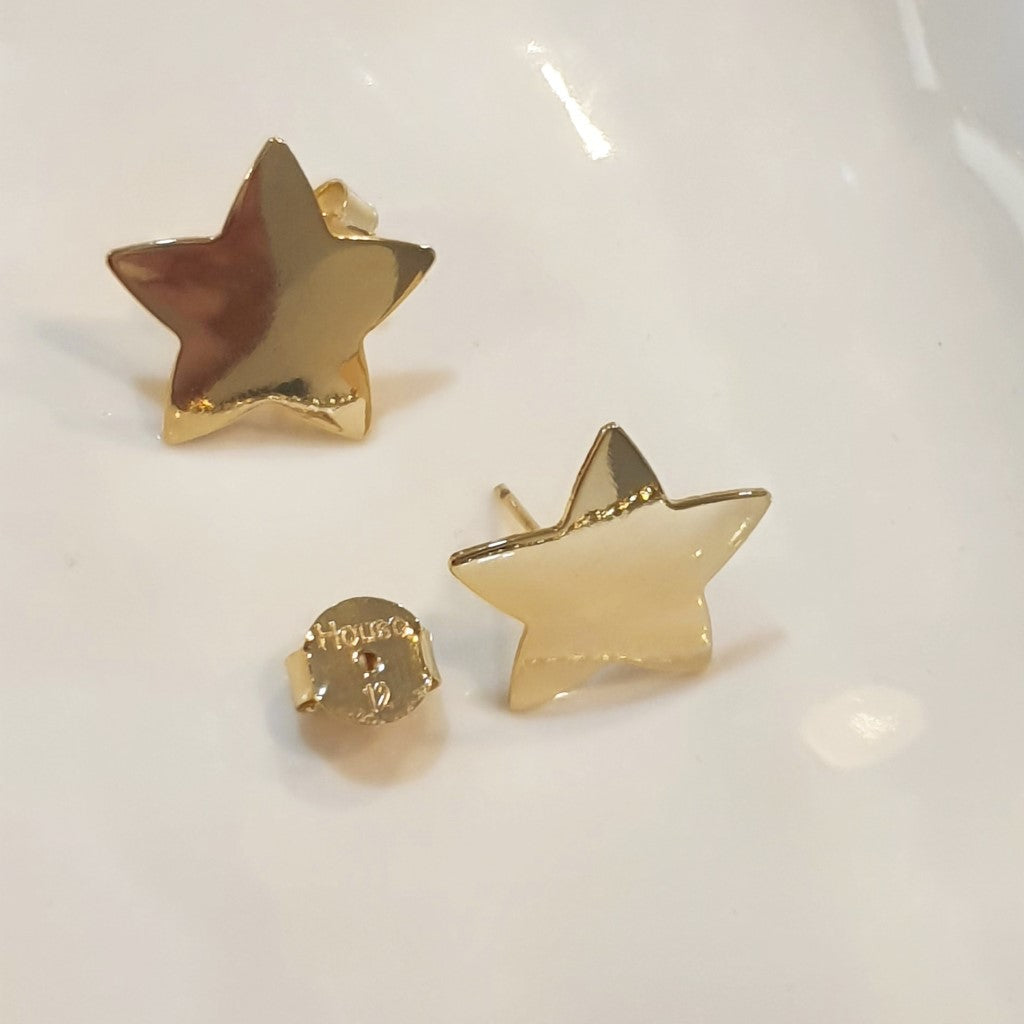 star golde earrings