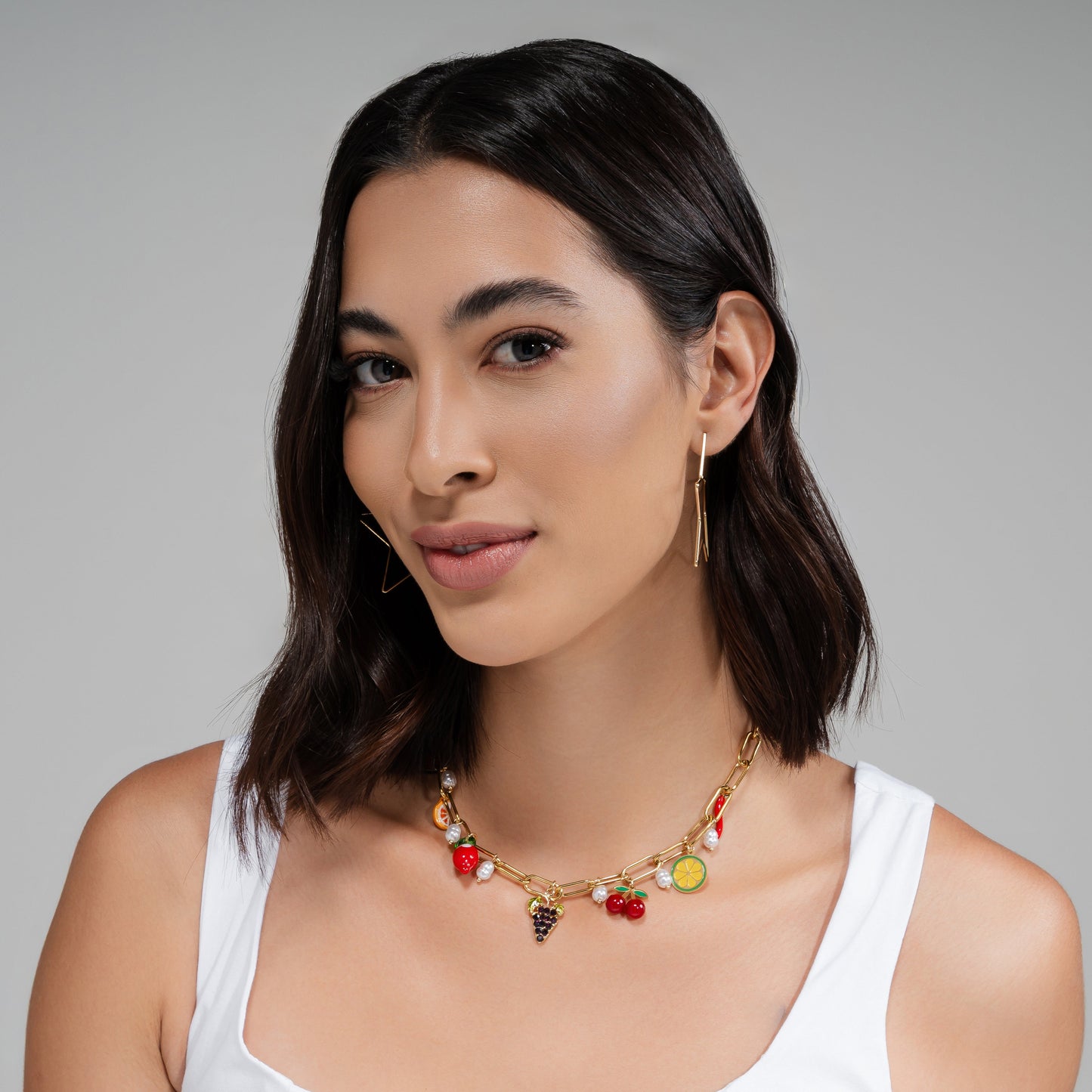 Fruit Pendant Golden Necklace House12