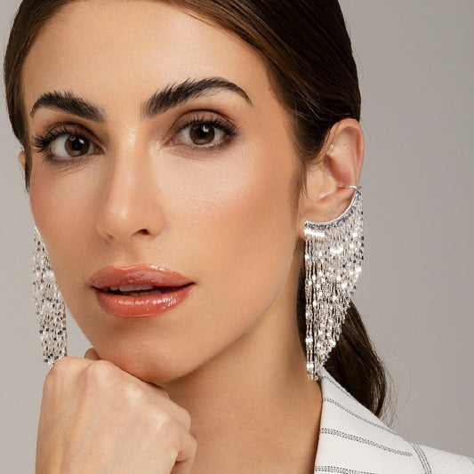 Disco Earrings Silver House 12 Accessories