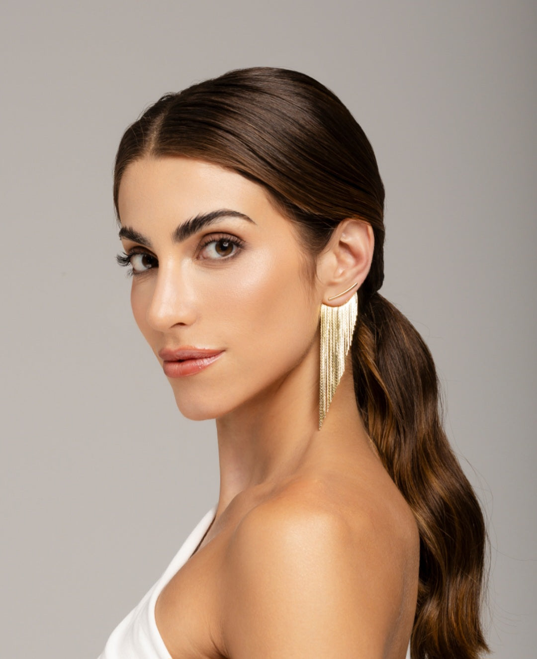 Tassel Fringe Earrings Gold Long House 12 Accessories