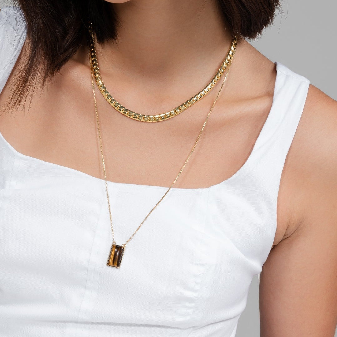 golden tigers eye necklace