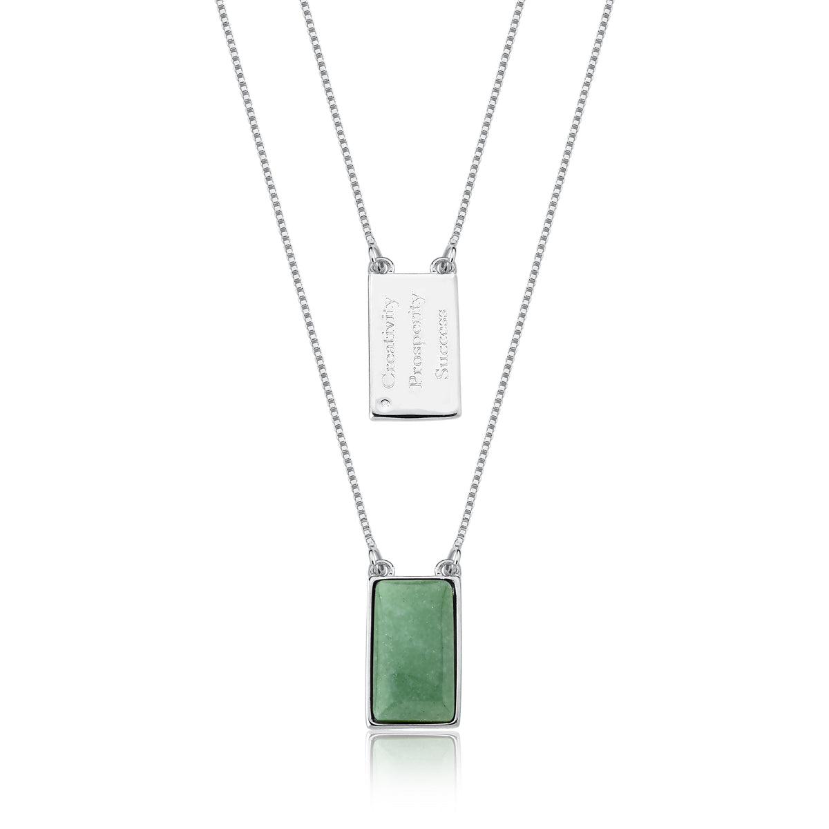 Green quartz necklace