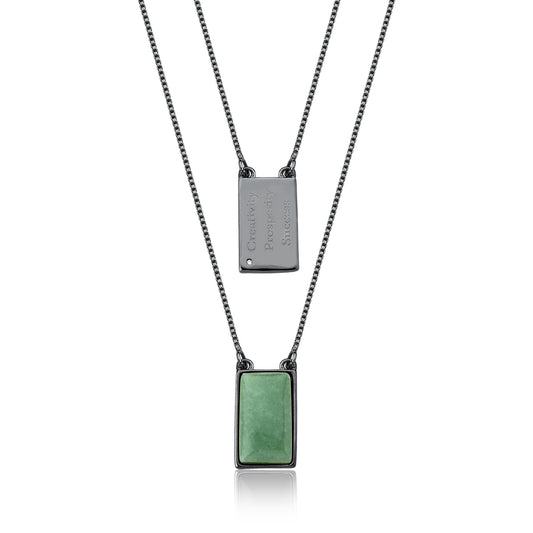 Green crystal necklace