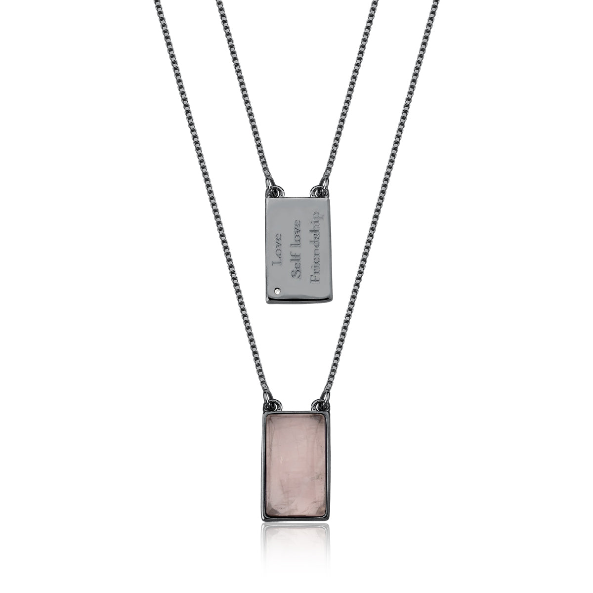 Rose quartz necklace