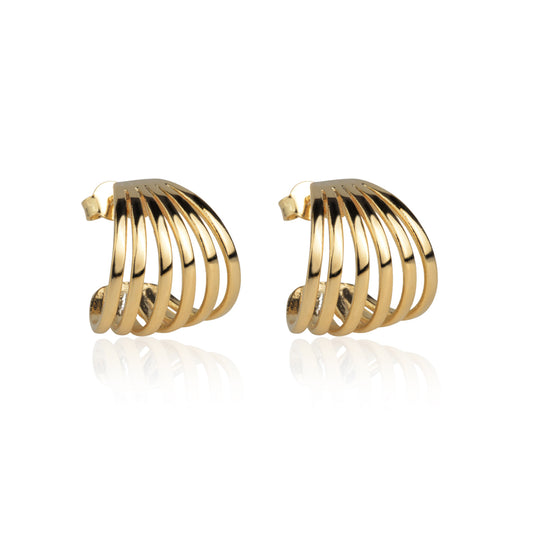 golden hoop earrings