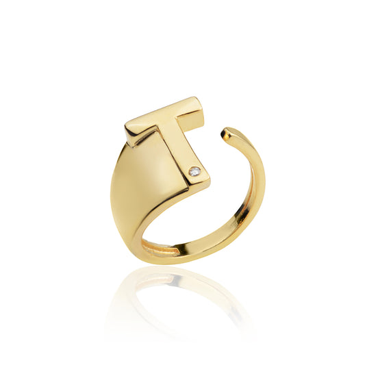 T letter ring