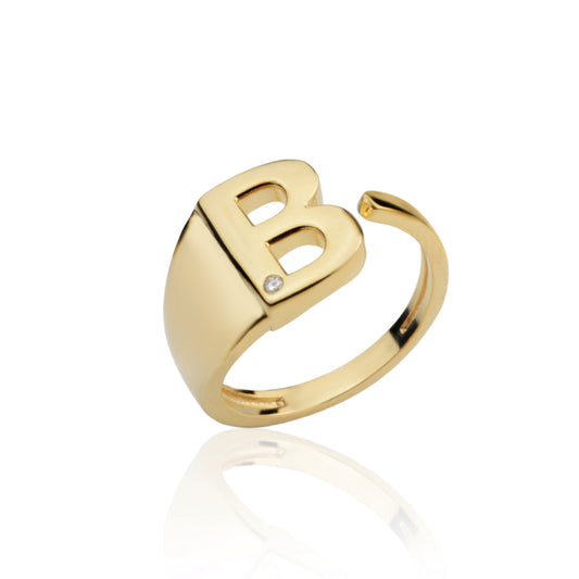 B letter ring