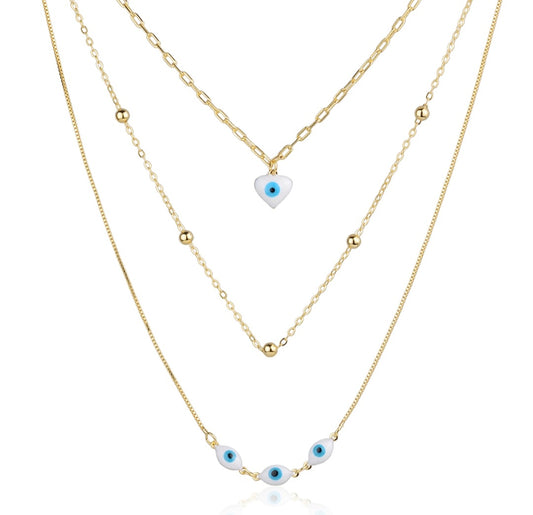 golden evil eye necklace