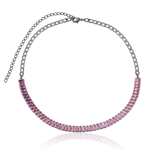 pink necklace