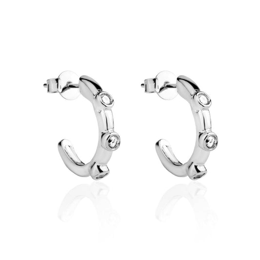 silver earrings