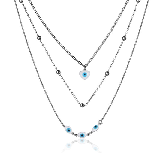 Greek eye necklace