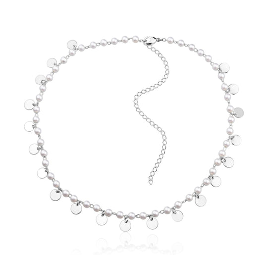 silver pearl necklace