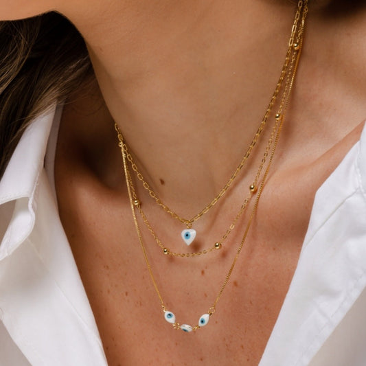 Greek eye necklace